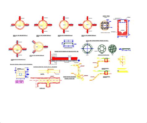 Planos De Detalle De Redes De Saneamiento En DWG AUTOCAD Instalaciones