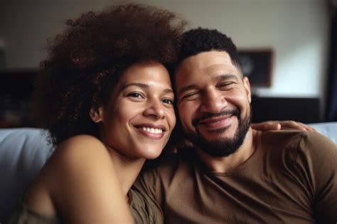 Premium Ai Image Portrait Of A Happy Mixed Race Couple Relaxing On
