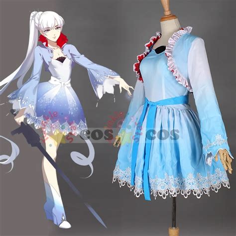 Sexy Costumes Rwby White Trailer Cosplay Costume Weiss Schnee Costume Carnival Halloween