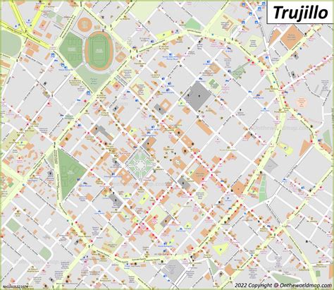 Mapa De Trujillo Perú Mapas Detallados De Trujillo