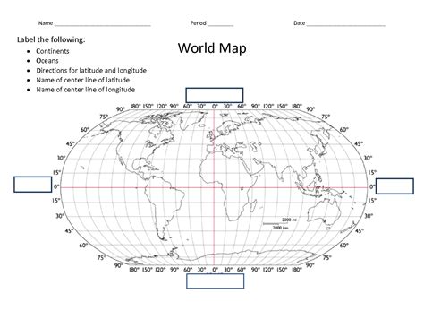 Since latitude and longitude is now (as of 2011) a reference that is within a few feet, having a latitude and longitude for a city is a broad estimation at best. 12 Best Images of Lines Of Latitude Worksheet - World Map ...