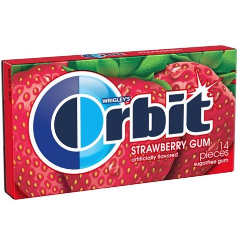 Wrigleys Orbit Strawberry Remix Sugar Free Gum 14 Piece Packs 12