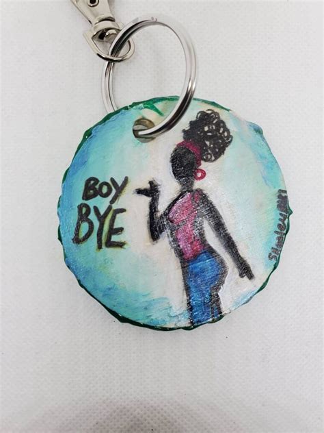Afro Woman Keychain Black Girl Keychain Black Owned Shop Etsy
