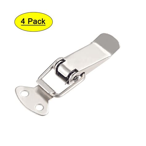 Uxcell Iron Spring Loaded Toggle Latch 4 Pcs 72mm Overall Length