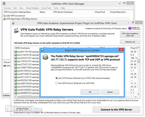 Simply install vpn gate client plugin to softether vpn client. SoftEther VPN Gate Client Plugin Download (2020 Latest) for PC