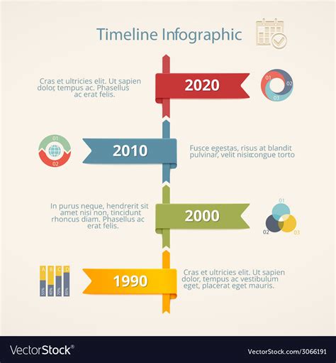 Infographic Timeline Royalty Free Vector Image