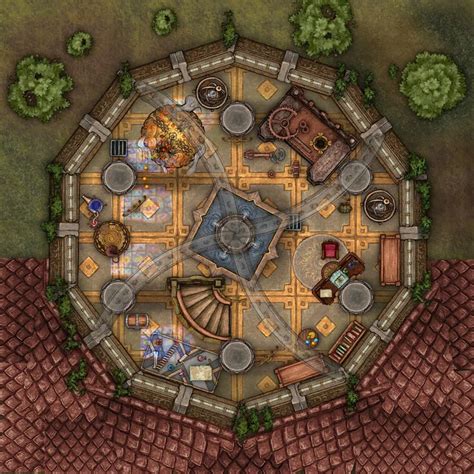 arcanic laboratory made in inkaranate pro battlemaps dungeon maps fantasy map dungeons