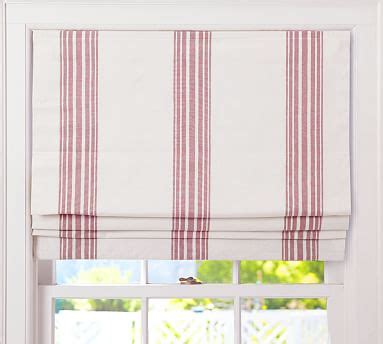 We contacted pottery barn only to be told no deliveries would be available for the foreseeable future due to covid (which we understood, just would i'm beyond frustrated and disappointed with pottery barn. Riviera Stripe Cordless Roman Shade - Red | Pottery Barn