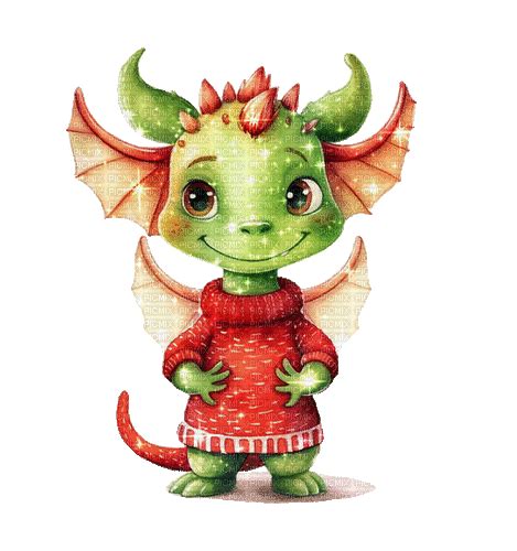 ♥ Sm3 Dragon Christmas  Red Free Animated  Picmix