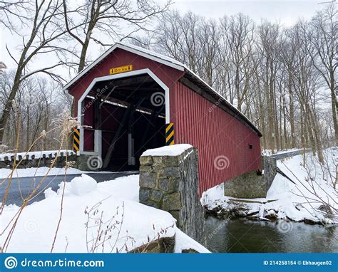 Kurtz S Mill Covered Bridge In The Historic County Of Lancaster In