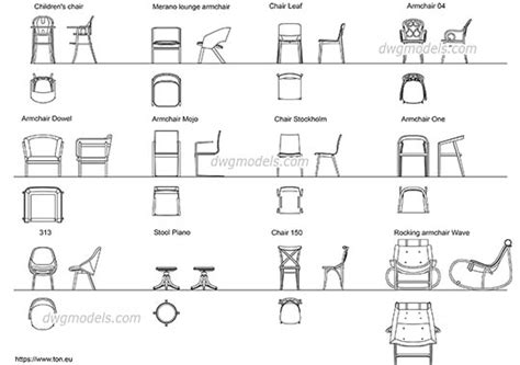 Patient Chairs Free Cad Blocks For Plans