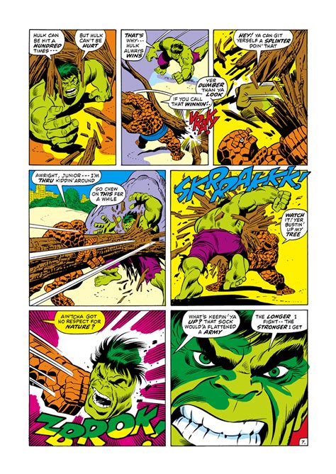 Fantastic Four 112 Hulk Vs The Thing Hulk Vs Hulk Vs Thing The