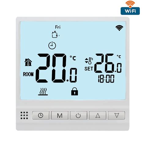 Smart WiFi Electric Floor Heating LCD Screen Weekly Programmable Digital Temperature Controller