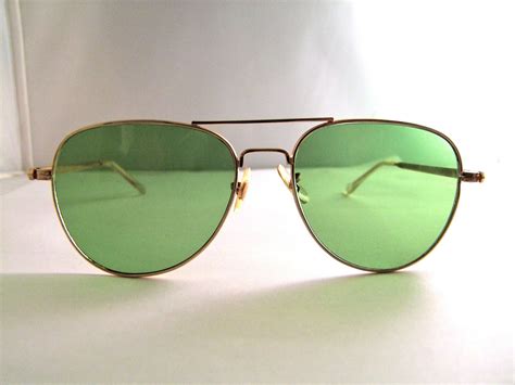 20 K Goldfilled Ww2 Pilots Sunglasses Rare Aviator Style