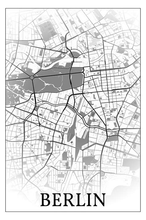 Berlin Map Digital Art By Dandi Studio Fine Art America