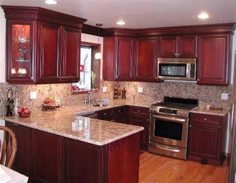 Gorgeous Cherry Cabinets With Granite Counter Tops Cherry Wood Kitchen