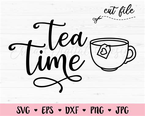 Calligraphy Craft Supplies And Tools Cup Teacup Tea Time Cricut Cut File