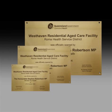 Engraved Brass Exterior Opening Plaque Opbr Master Engraving
