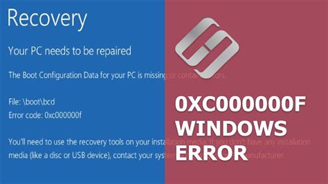 How To Fix Error 0xc000000f When Booting Windows 10 8 Or 7 Hetman Software