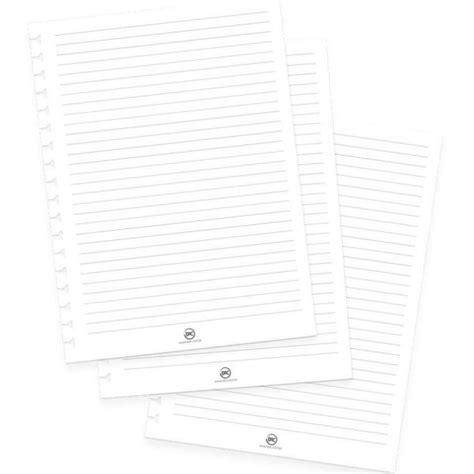 Folha para Caderno Smart Universitário Pautado 48 Fls 90g Branco DAC