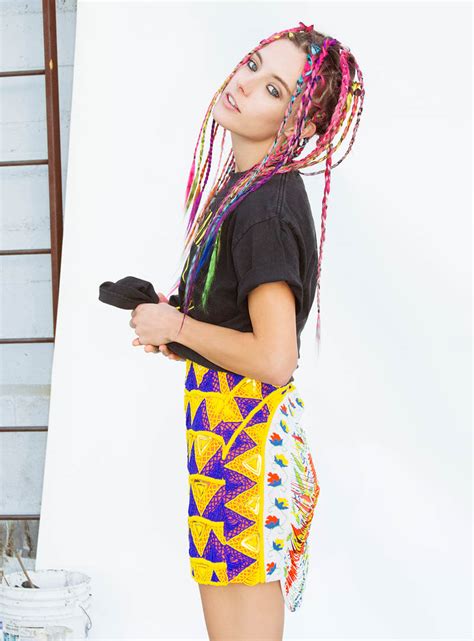 Chloe Norgaard Rocks Colorful Braids For Nylon Mexico By