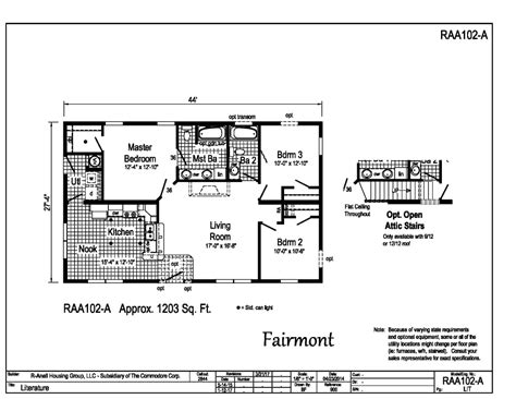 Fairmont Donaway Homes Modular Home Floor Plan The Fairmont