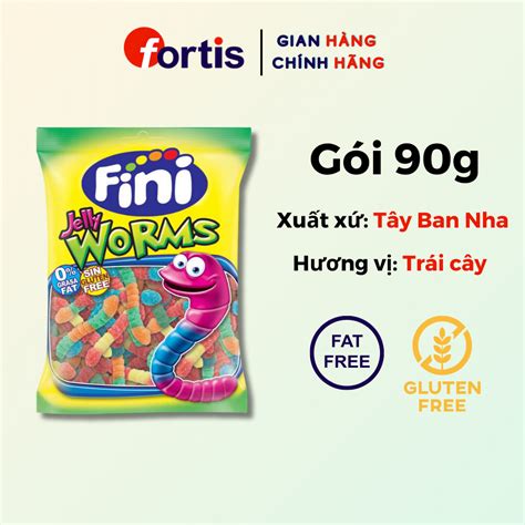 Kẹo Dẻo Fini Jelly Worms Sâu Chua 90g Vị Trái Cây Shopee Việt Nam