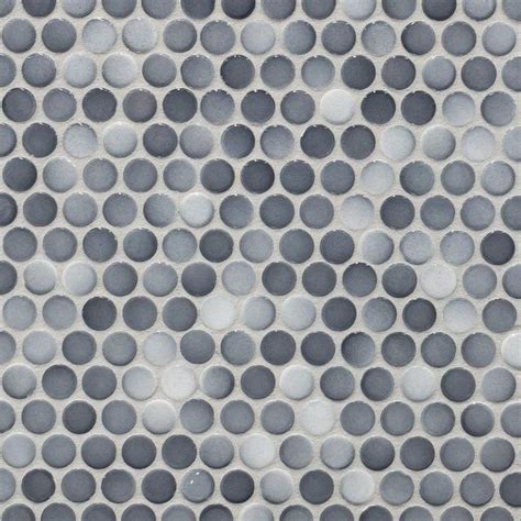 Grey Penny Tile Bathroom Floor Flooring Images