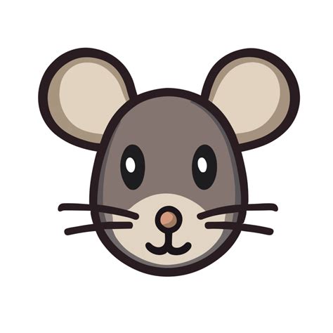 Mouse Face Icon Clipart Transparent Background 24044217 Png