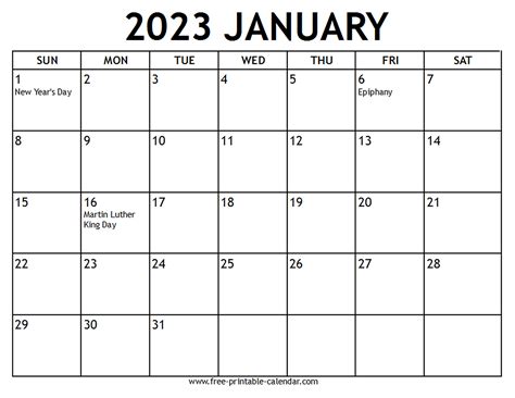 2023 Calendar With Holidays Printable Get Calendar 2023 Update