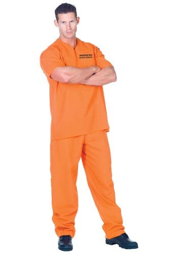 Public Offender Inmate Costume For Men
