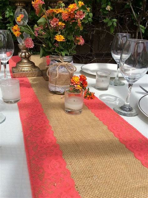 Burlap Table Decorations For Rustic Wedding62 Burlap Table