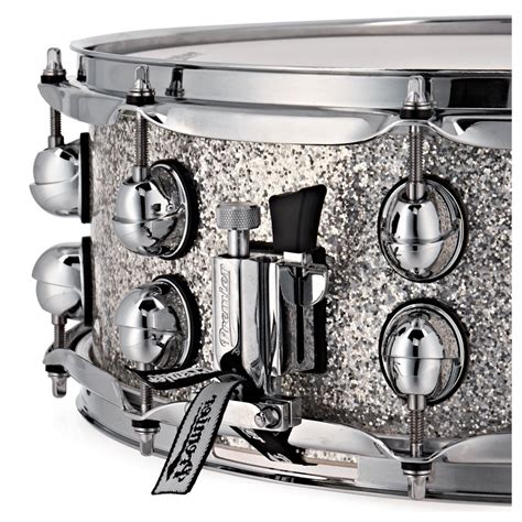 Premier Genista 14 X 55 Birch Snare Drum Silver Sparkle Na