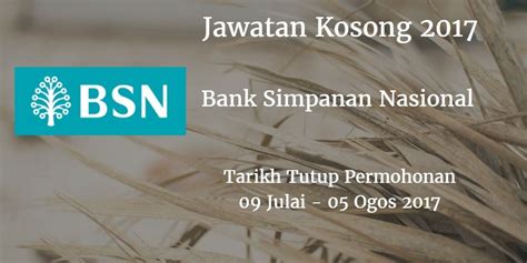 Dirasmikan oleh yab tun haji abdul razak, iaitu perdana menteri malaysia kedua. Bank Simpanan Nasional Jawatan Kosong BSN 09 Julai - 5 ...
