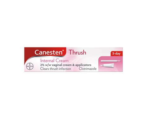 Canesten Thrush 3 Day Internal Vaginal Cream Canesten Products