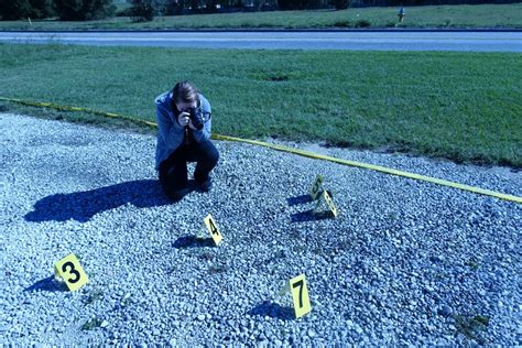 Forensic Investigation Students In Lakeland Work A Crime Scene