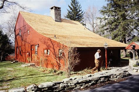 A Saltbox Is A Building With A Long Pitched Roof That Slopes Down To