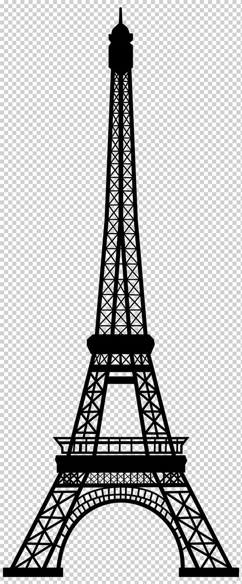 Silueta De La Torre Eiffel Par S Fotograf A Monocromo Mundo Png