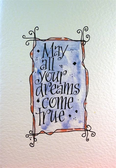 'if i continue along my present. Inspired by Script: Hand Made Greeting Card - May All Your ...