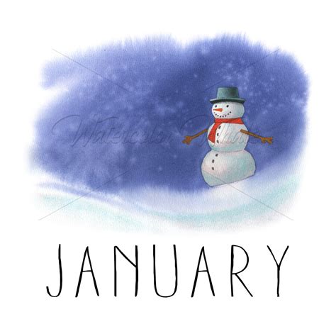 January Clipart Images For Calendars Cute Snowman Clipart Inspire Uplift