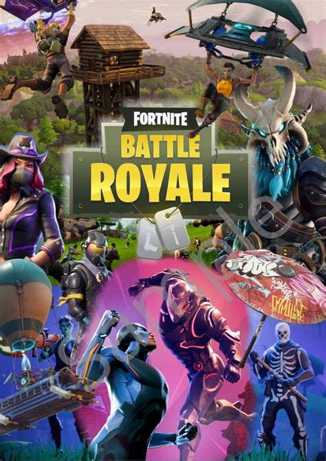 Large Fortnite Game Poster A2 Gaming Posters Gaming Wall Art Best Gaming Wallpapers
