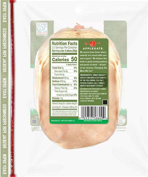 Products Deli Meat Natural Roasted Turkey Breast Applegate