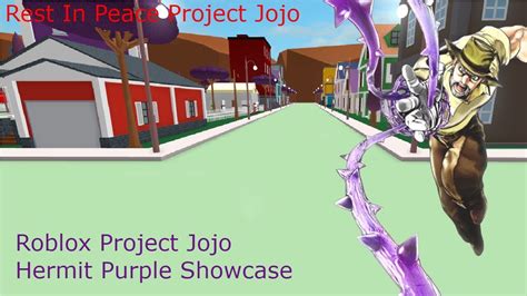 Roblox Project Jojo Hermit Purple Showcase Youtube