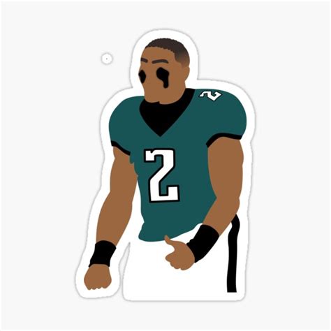 Jalen Hurts Sticker For Sale By Sofjac Redbubble