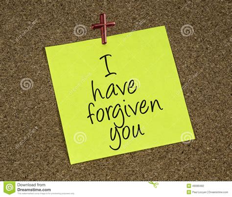 I Have Forgiven You Stock Photo Image Of Christian Announcement