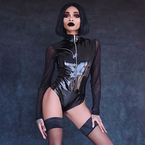 Fantoye Sexy Women Pu Leather Bodysuit 2018 Long Sleeve Zipper One