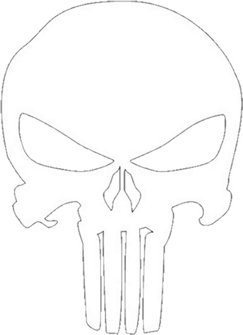Punisher Skull Template