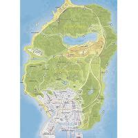 Large Detailed GTA V Map At Night Games Mapsland Maps Of The World