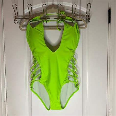 Amazon Swim Like New Neon Green Bathing Suit Poshmark