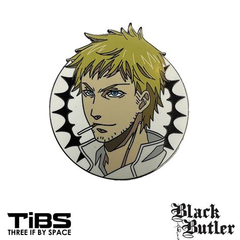Baldroy Black Butler Collectible Enamel Pin Three If By Space